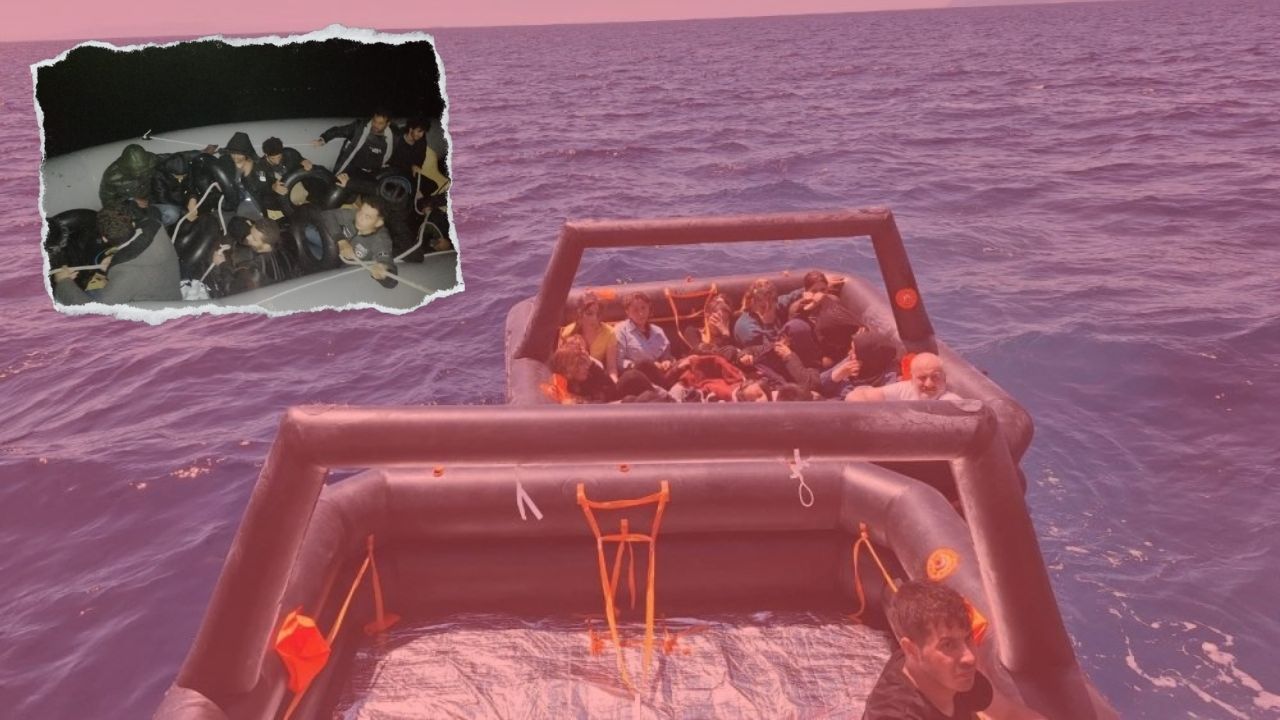 Denizde can pazarı! Ölüme itilen 75 göçmen kurtarıldı