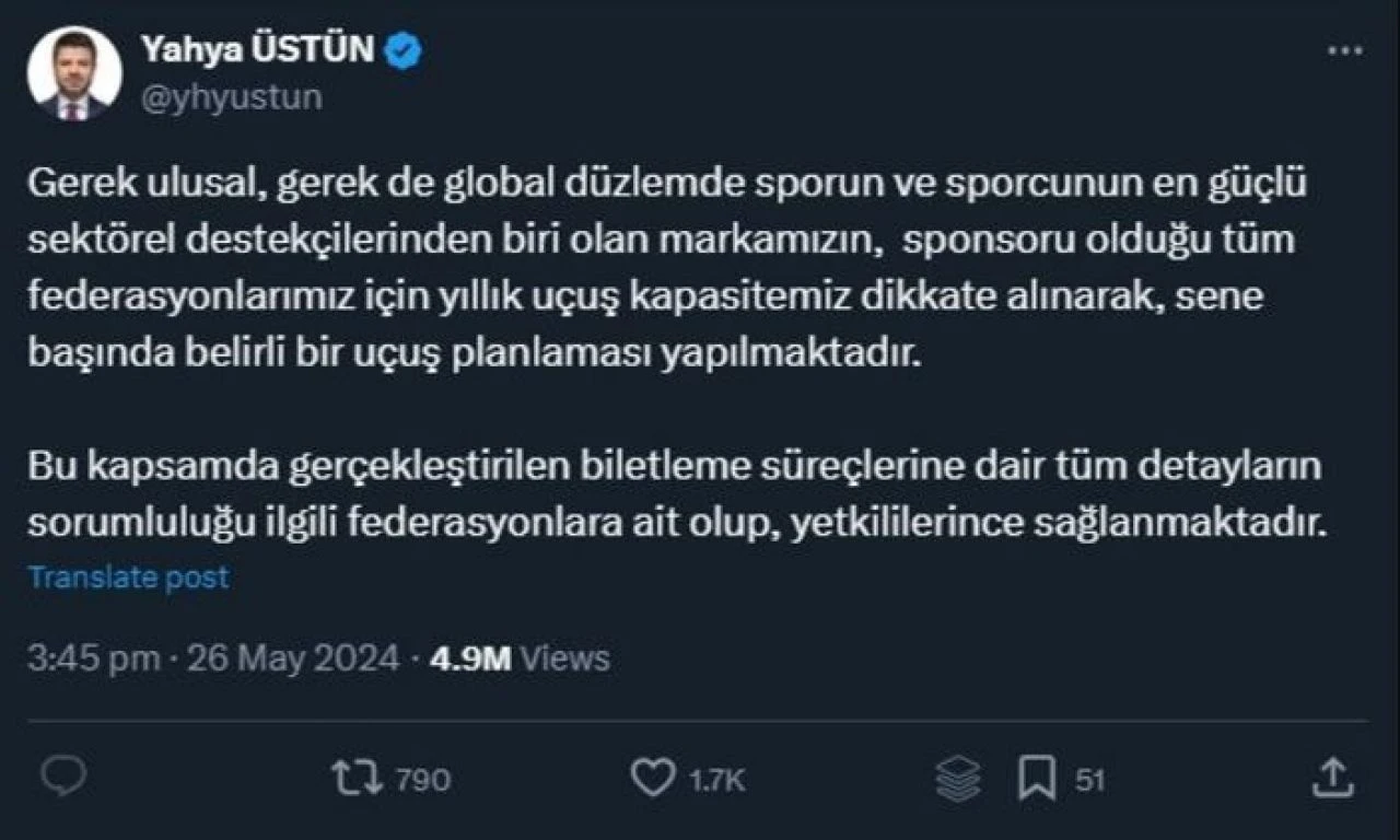 Filenin Sultanları 13 saat ekonomi sınıfında uçmuştu: Önce THY'den şimdi de TVF'den açıklama! Topu birbirlerine attılar - 1. Resim