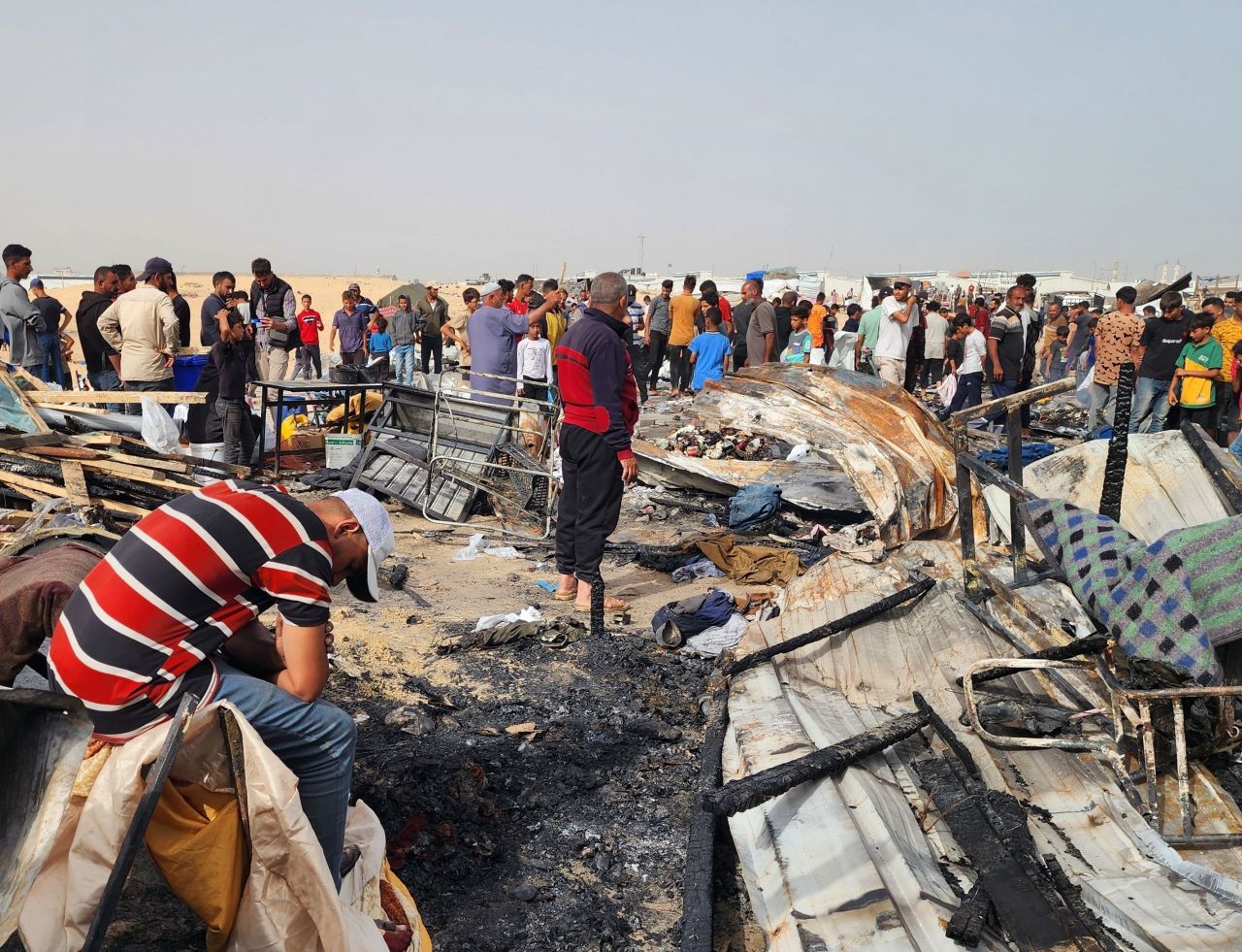 Netanyahu'dan Refah'taki çadır yakılması için skandal açıklama geldi - 1. Resim