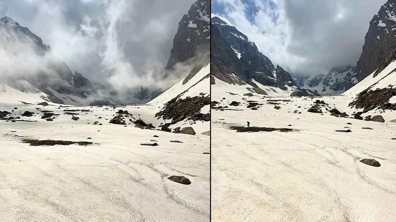 Burası Alpler değil Türkiye! 38 saniyelik karlı dağların videosu izleyenleri mest etti... - 1. Resim