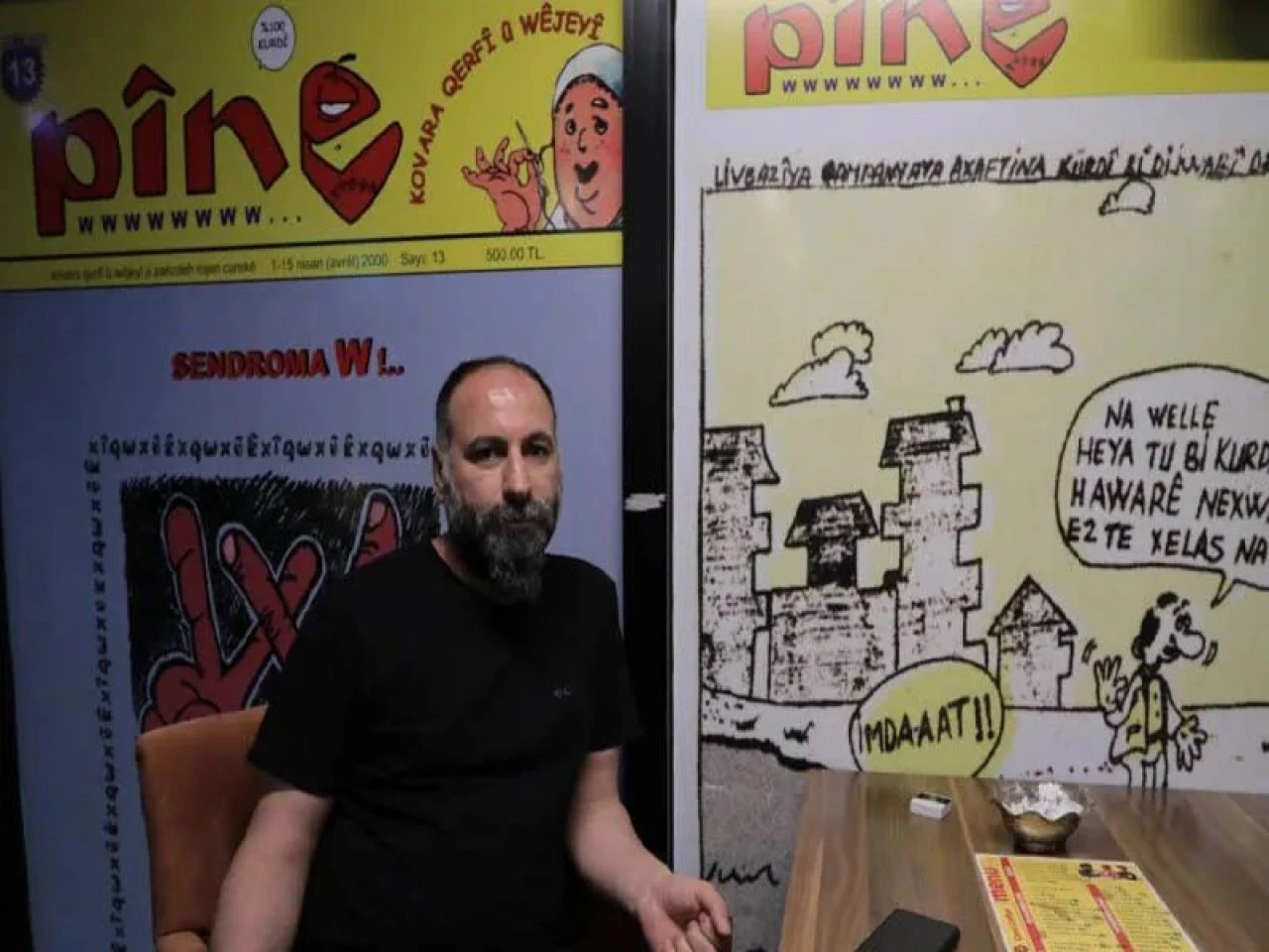 Diyarbakır'da açtığı Pine Kafe'de 