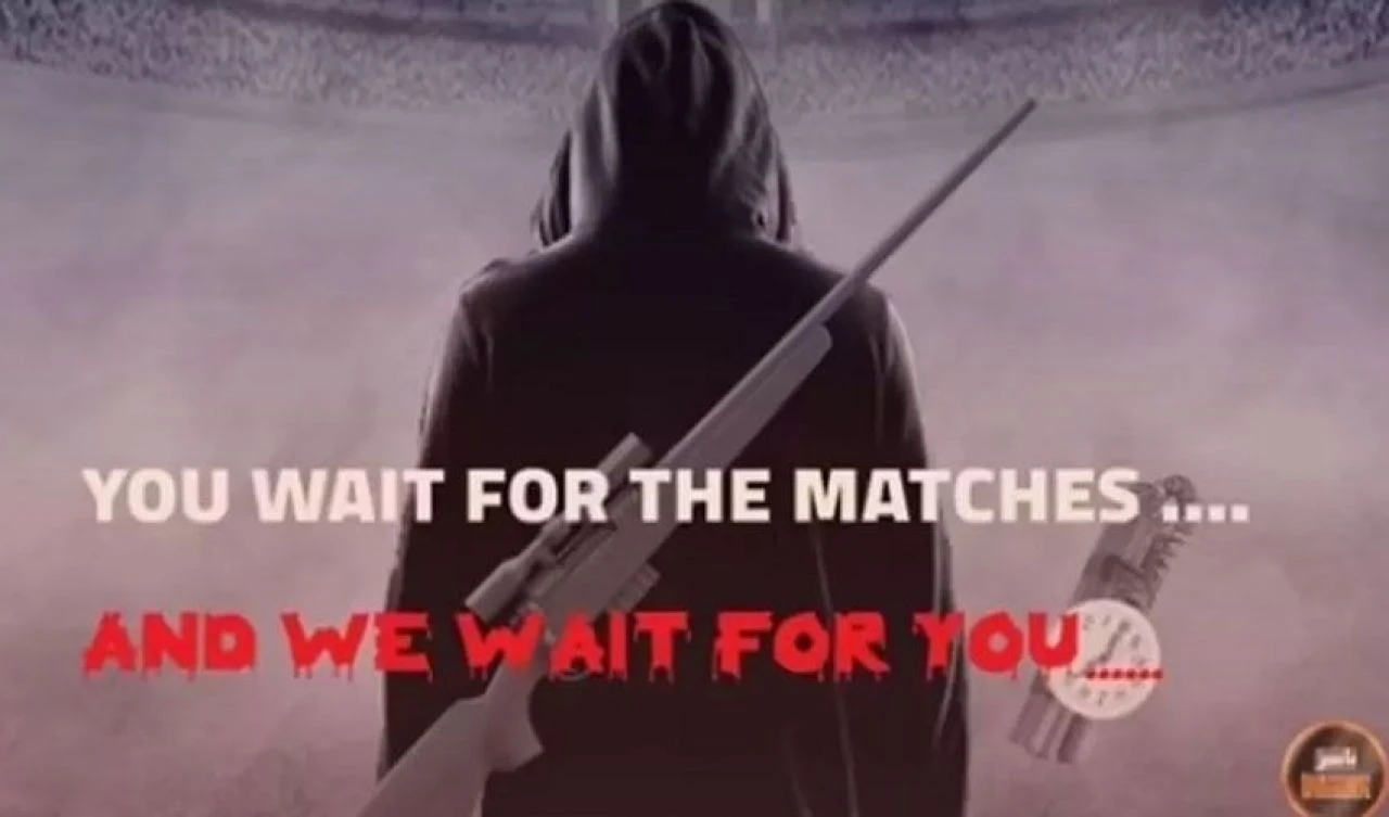 Terör örgütü DEAŞ'tan posterli tehdit: Siz maçı bekleyin biz de sizi bekliyoruz