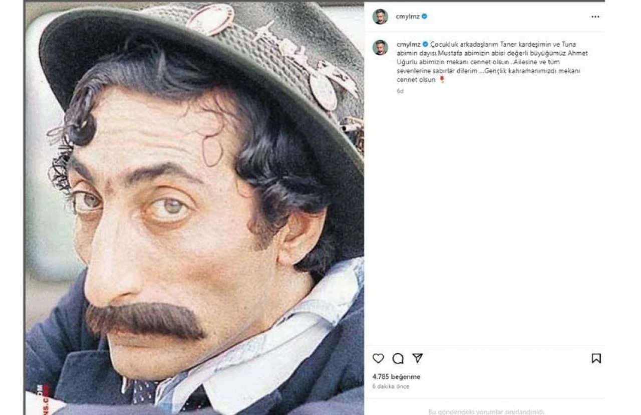 Cem Yılmaz'dan acı paylaşım! Usta oyuncu Ahmet Uğurlu hayatını kaybetti - 1. Resim