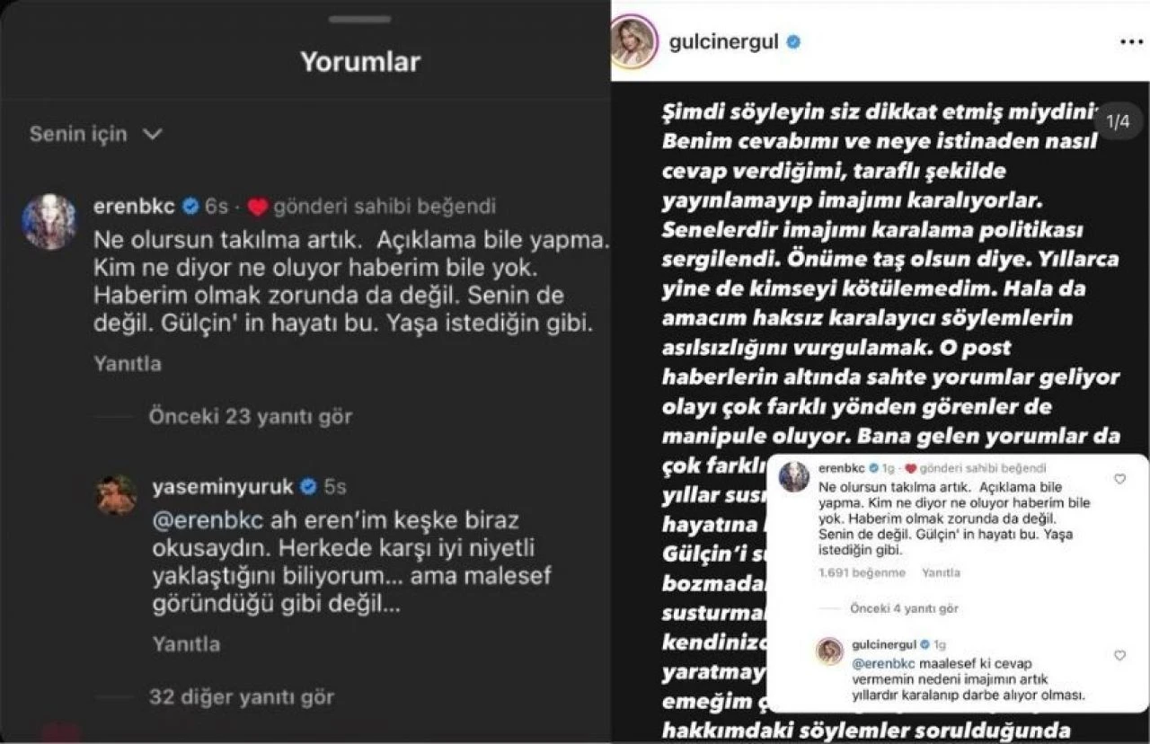 Hepsi grubunda sular durulmuyor! Gülçin’e ilk destek Eren Bakıcı’dan geldi