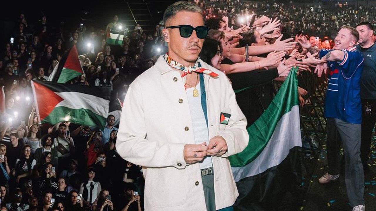 Ünlü rapçi Macklemore&#039;un Fransa konseri Filistin&#039;e destek gecesine dönüştü