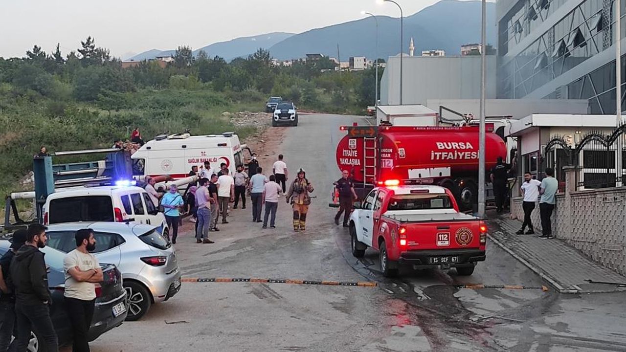 Bursa&#039;da tekstil fabrikasında korkutan yangın 