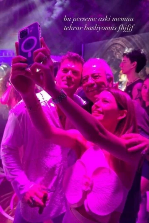 Bihter, Behlül ve Adnan aynı karede buluştu! Kenan Doğulu'nun partisinde bir araya geldiler