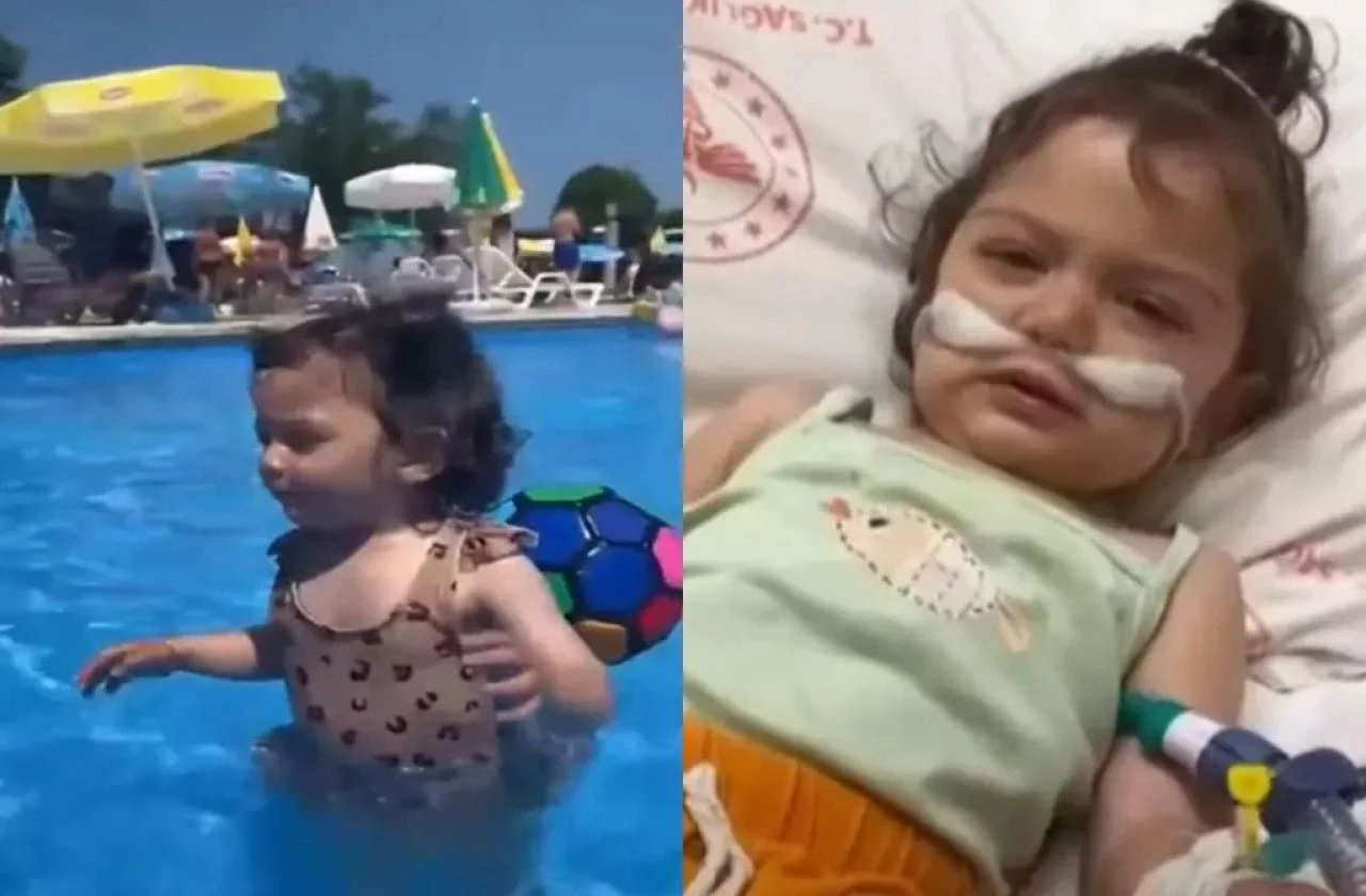 Havuzlardaki büyük tehlike! Küçük kız ilk kez havuza girdi günlerce yoğun bakımda yattı