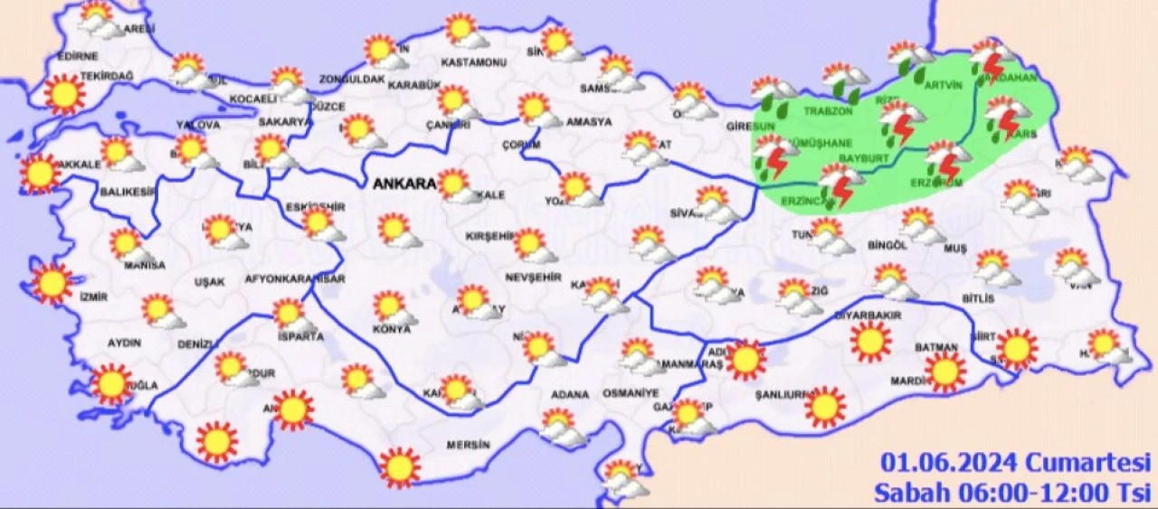 Haziran ayı kavurucu sıcaklarla geldi! Meteoroloji hava durumu raporunu yayınladı
