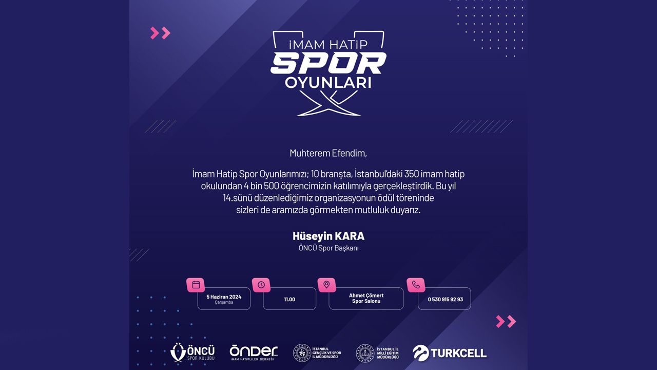 14. İmam Hatip spor oyunlarında ödül heyecanı