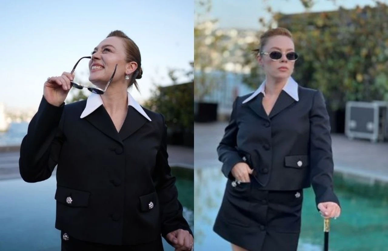 Bahar'ın yıldızı Demet Evgar sevenlerini korkuttu! Ödül gecesine bastonla katıldı