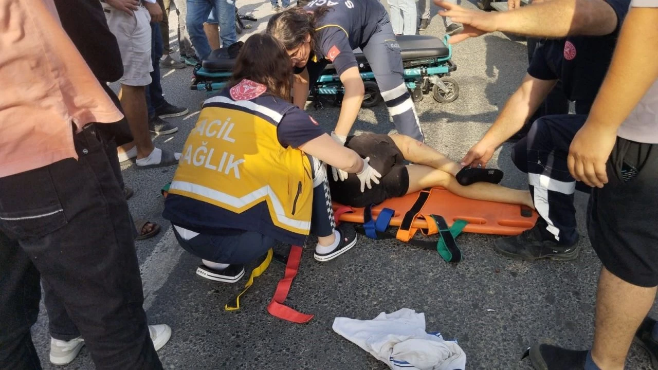 Bisikletli çocuğa çarptı: Havada defalarca takla attı! - 2. Resim