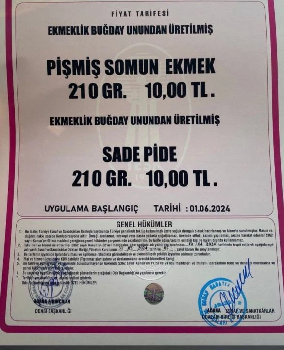 Fırıncılar Odası açıkladı: Ekmeğe zam üstüne zam...