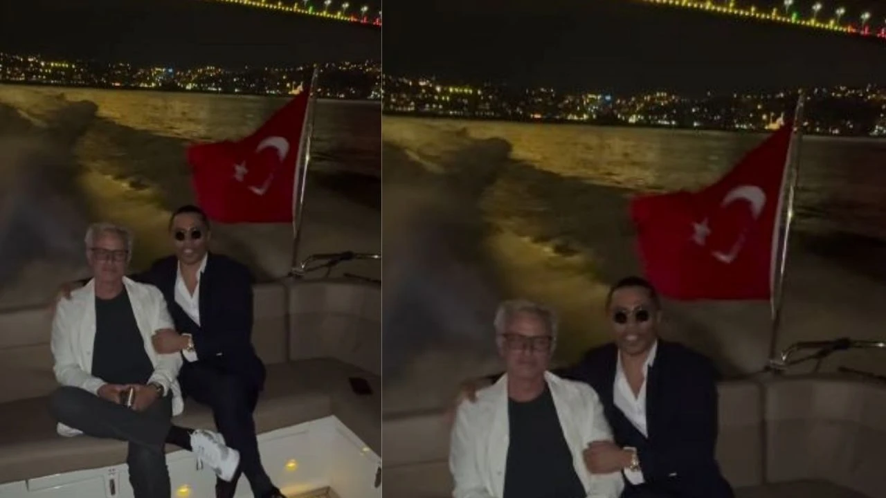 Nusret, milyonluk yatıyla Jose Mourinho ile boğaz turu yaptı! Paylaşıma yansıyan Galatasaray detayı - 1. Resim