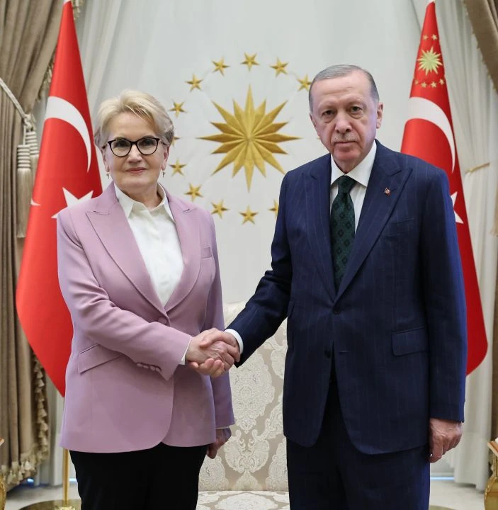 Beştepe'de kritik görüşme: Cumhurbaşkanı Erdoğan, Meral Akşener'i kabul etti - 1. Resim