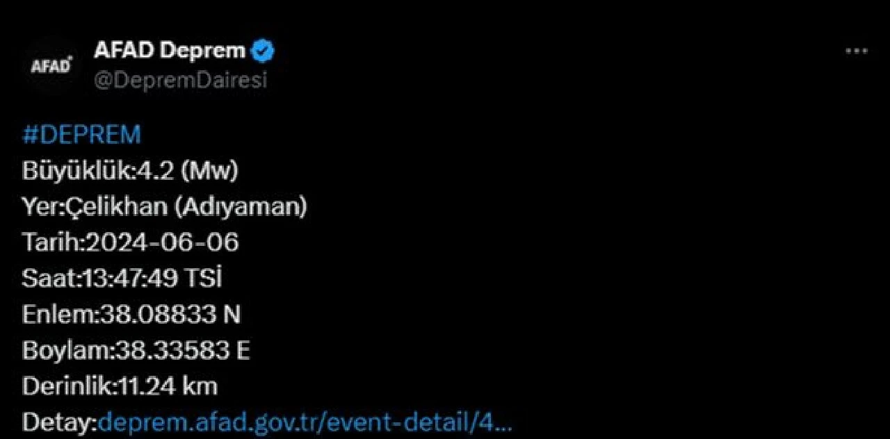 Malatya'da 4.2 büyüklüğünde deprem meydana geldi - 1. Resim