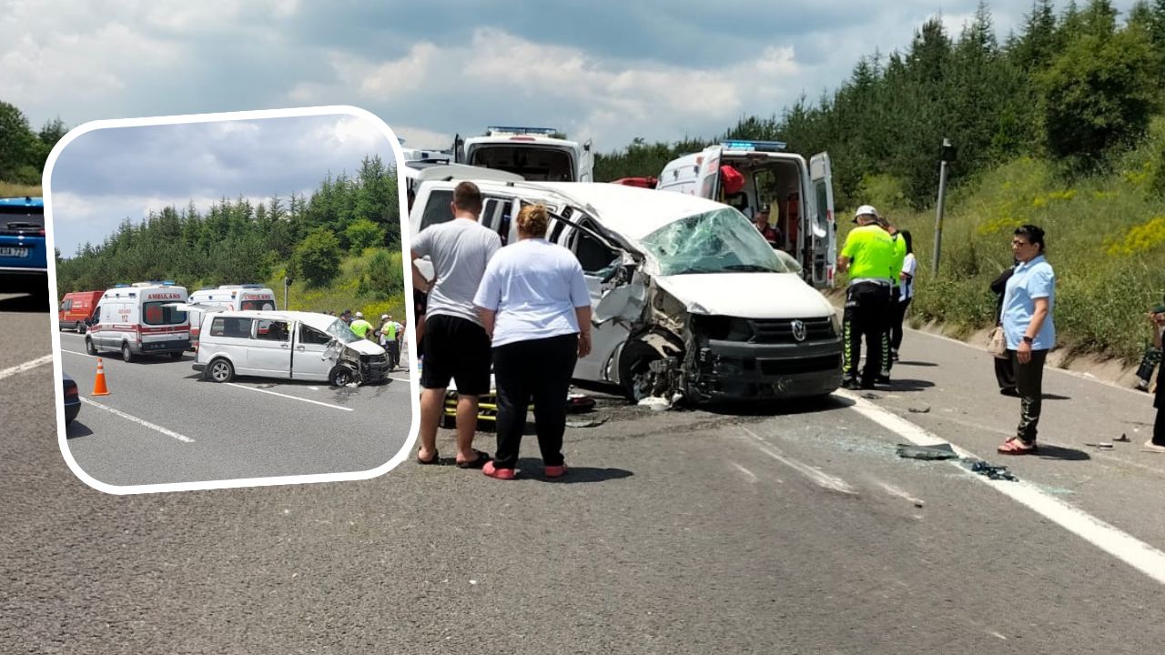 Bolu’da kontrolden çıkan minibüs kaza yaptı: Ölü ve çok sayıda yaralı var!