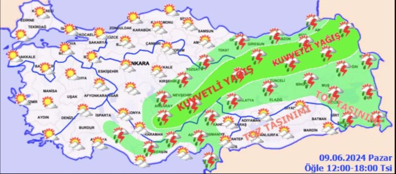 Meteoroloji 13 ili uyardı: La Nina etkisi başladı! 9 Haziran il il hava durumu