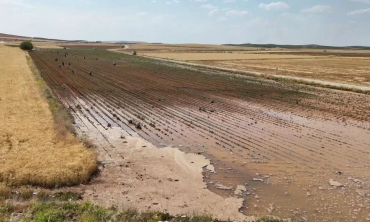Metrelerce yükseğe fışkırdı, dev obruk oluştu - 2. Resim