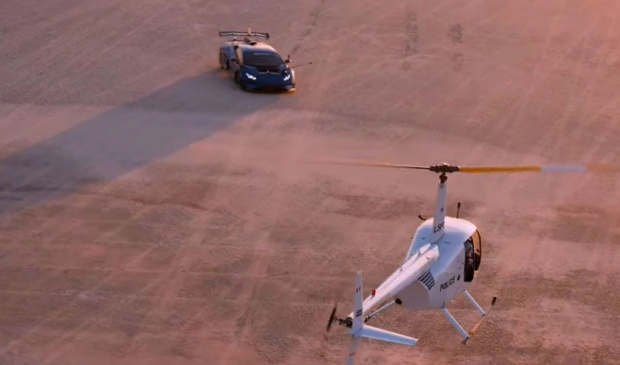 Helikoptere düzenek kurdu, Lamborghini'yi havai fişeklerle hedef aldı! Hapis cezasıyla karşı karşıya