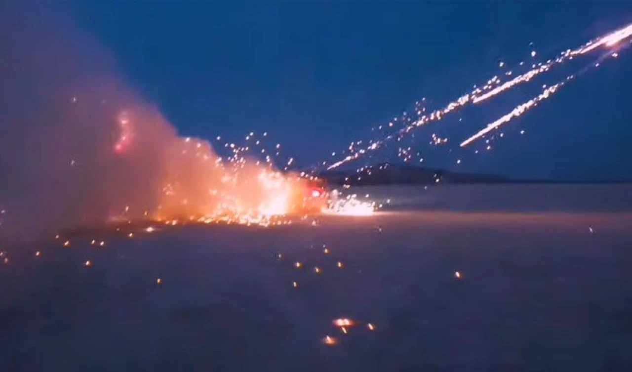 Helikoptere düzenek kurdu, Lamborghini'yi havai fişeklerle hedef aldı! Hapis cezasıyla karşı karşıya