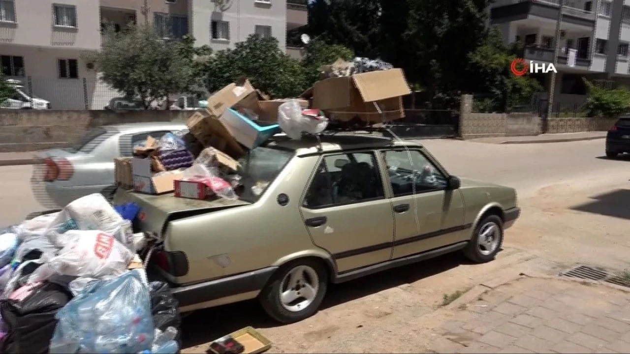 Mahalleliyi bezdiren koku! Bu aracı gören dönüp bir daha bakıyor