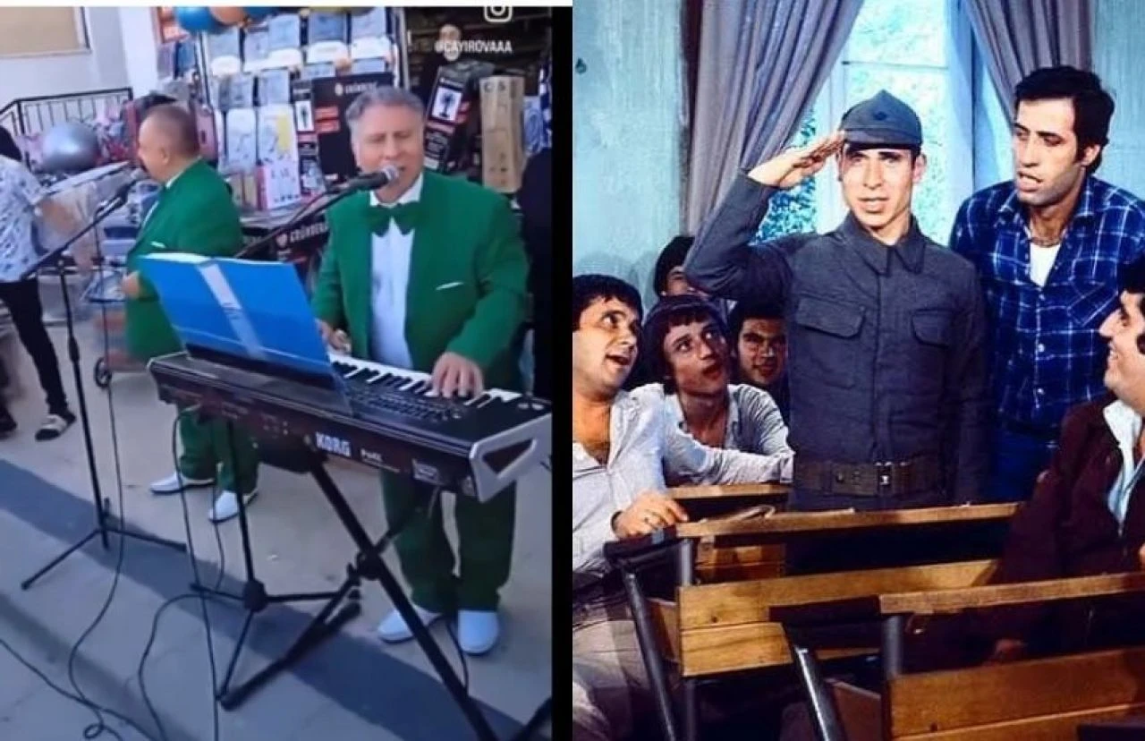 Hababam Sınıfı oyuncuları dükkan açılışında sahne aldı! Görüntülere tepki yağdı