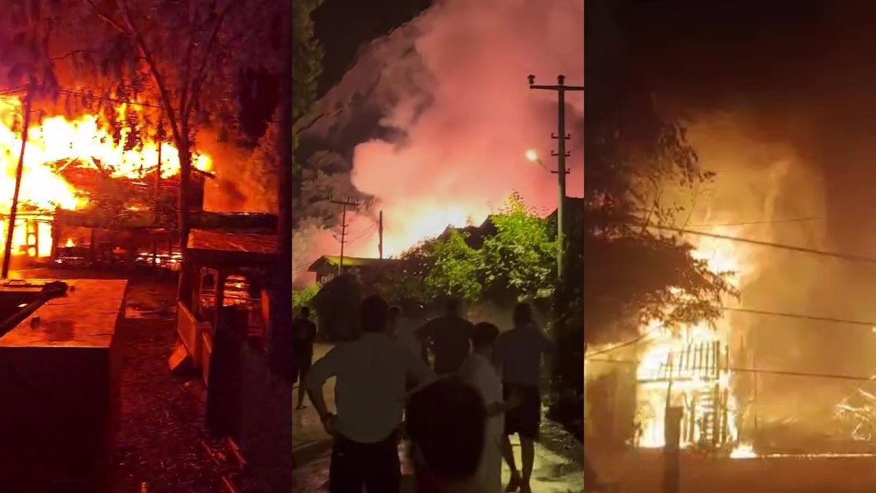 Olimpos&#039;ta büyük yangın! Kadir&#039;in Ağaç Evleri küle döndü