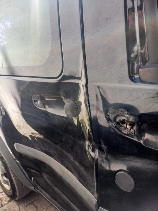 Tunceli'de korku dolu anlar! Bozayı, seyir halindeki araca saldırdı - 1. Resim