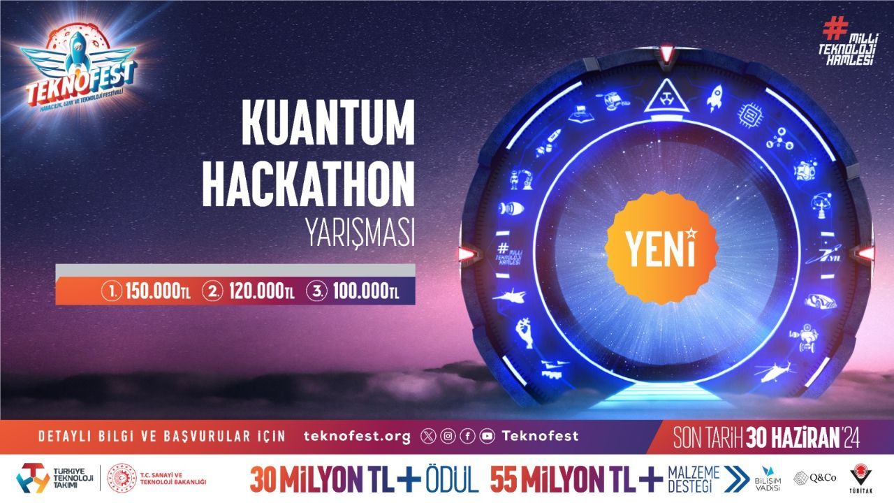 Genç Mühendisler TEKNOFEST Kuantum Hackathon yarışmasında buluşuyor