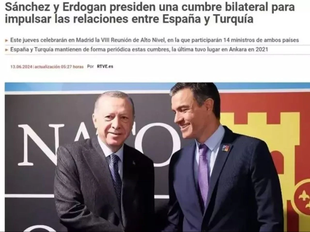 Cumhurbaşkanı Erdoğan'ın İspanya ziyareti İspanyol medyasında: Türkiye stratejik bir aktör
