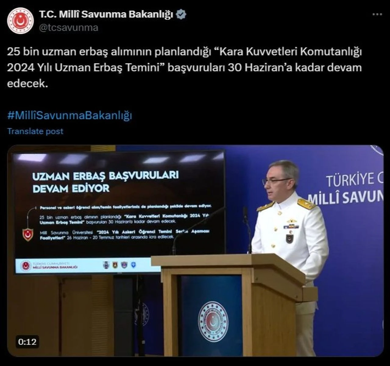 Kara Kuvvetleri uzman erbaş alımı kapsamında 25 bin kişi alınacak! Başvurular 30 Haziran'a kadar devam edecek