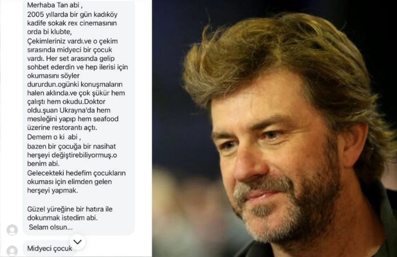 Tan Sağtürk'e 'Midyeci çocuktan duygulandıran mesaj! - 1. Resim