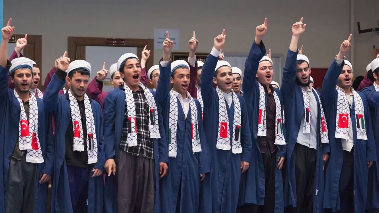 Erzurum İslami İlimler Akademisi&#039;nden Filistin&#039;e selam