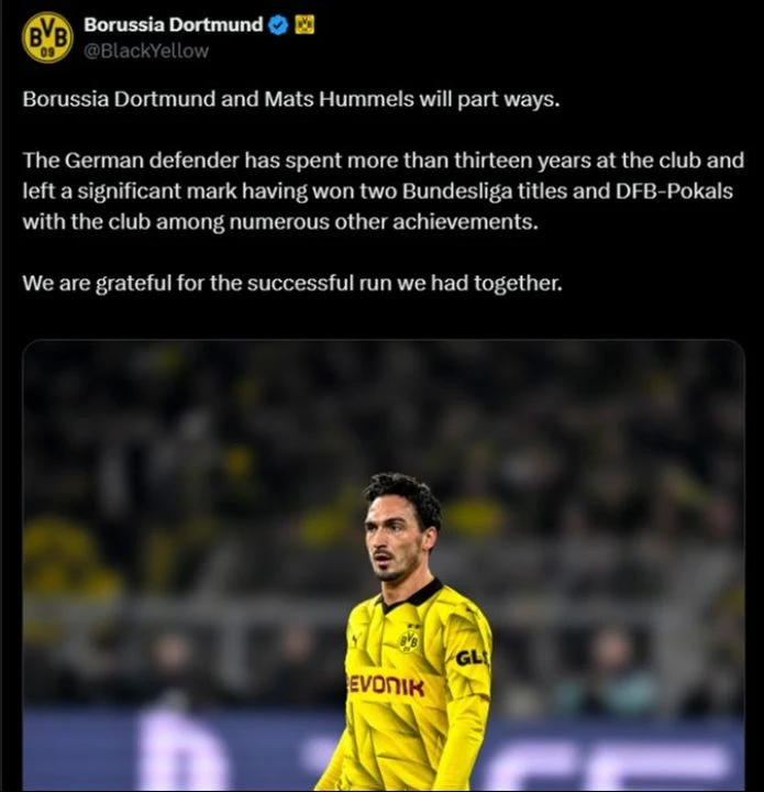 Mats Hummels ayrılığı açıkladı, Beşiktaş dünya yıldızı için kolları sıvadı