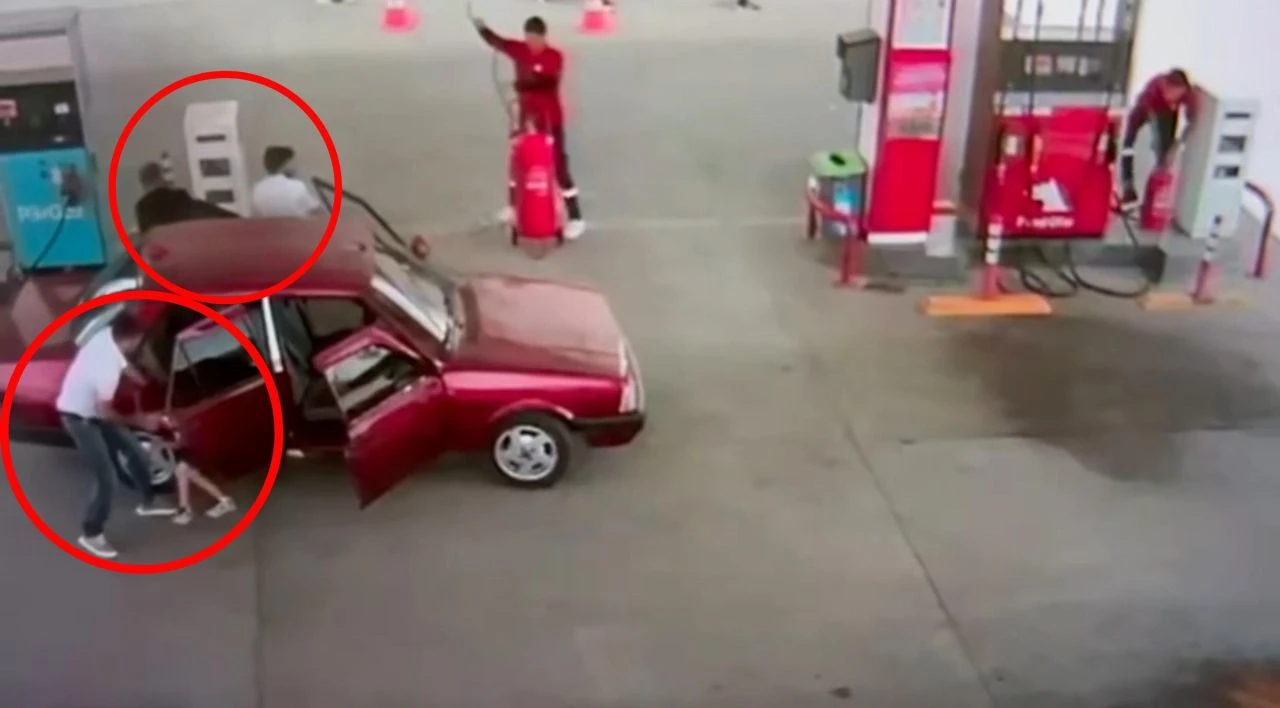 Akaryakıt istasyonunda yürekleri ağza getiren olay! Diyarbakır'da facianın eşiğinden dönüldü - 2. Resim