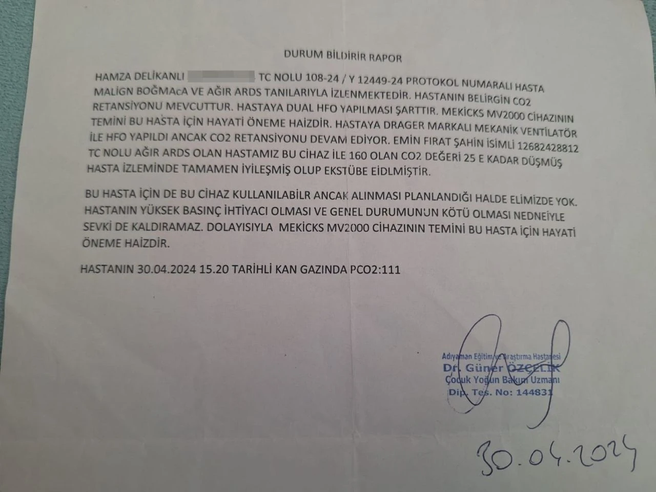 İki aylık bebeği ölüme sürüklediler! Hastane doktorun talebini umursamadı