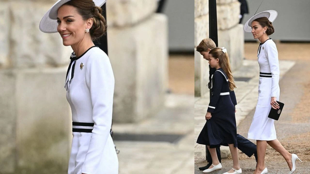 Yüzlerce kişi prenses Kate Middleton'u görmek için toplandı! Kral Charles'i unuttular