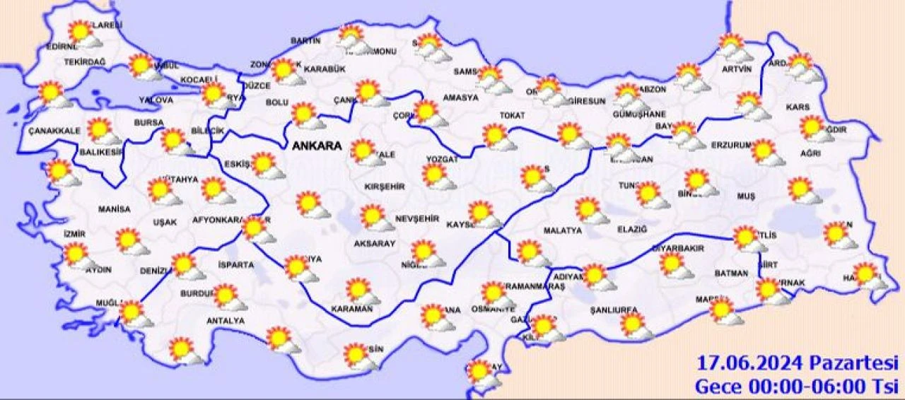 Meteoroloji'den sıcaklık ve sağanak uyarısı! Bayramın ikinci günü hava durumu - 3. Resim
