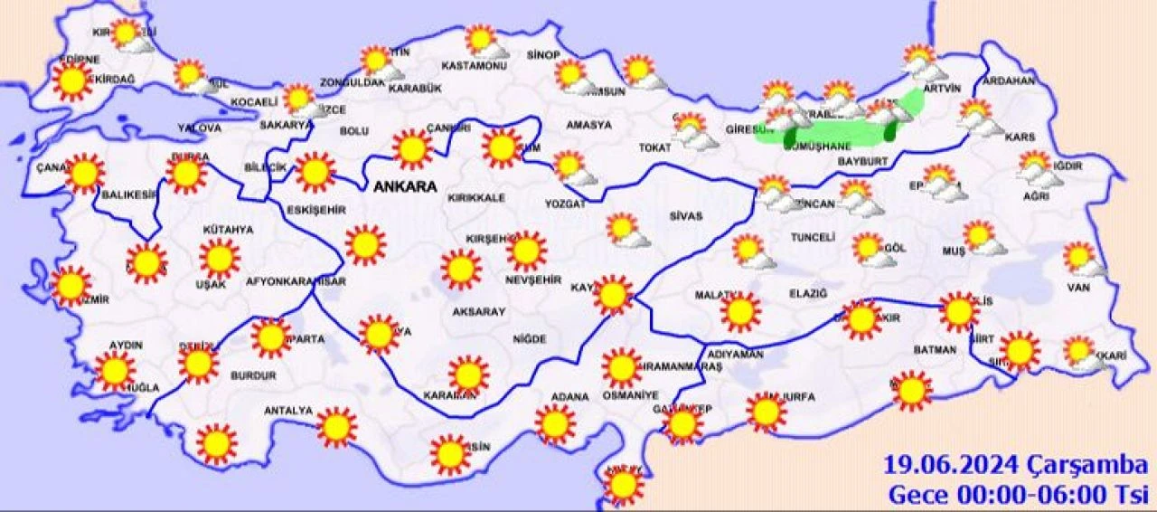 Meteoroloji, 18 Haziran hava durumu raporunu yayımladı... Güneş yakıyor ama yağmura dikkat!  - 4. Resim