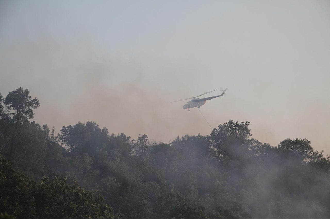 Soma'da orman yangını çıktı! 8 uçak ve 2 helikopter havalandı - 2. Resim