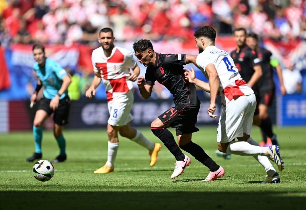 Volksparkstadion'da gol yağmuru! EURO 2024'te Arnavutluk, Hırvatistan'a direndi - 1. Resim