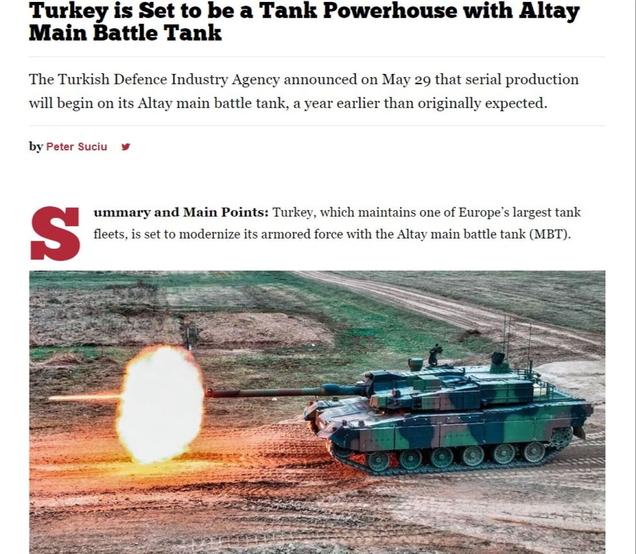 ABD basını Altay tankına methiyeler dizdi! Kendi sınıfının zirvesinde