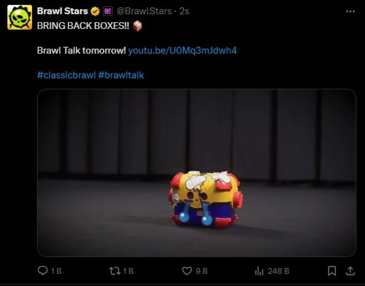 Brawl Stars kutularının akıbeti 22 Haziran'da Brawl Talk yayının ardından belli olacak