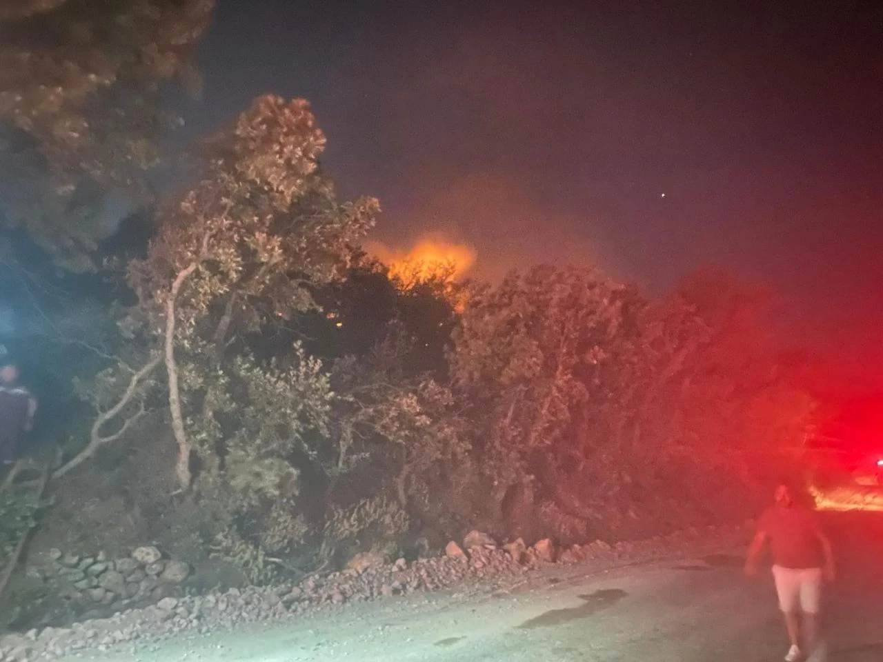 Çanakkale'nin Ayvacık ilçesinde meydana gelen yangını söndürme çalışmaları devam ediyor! 1 köy tedbir amaçlı boşaltıldı