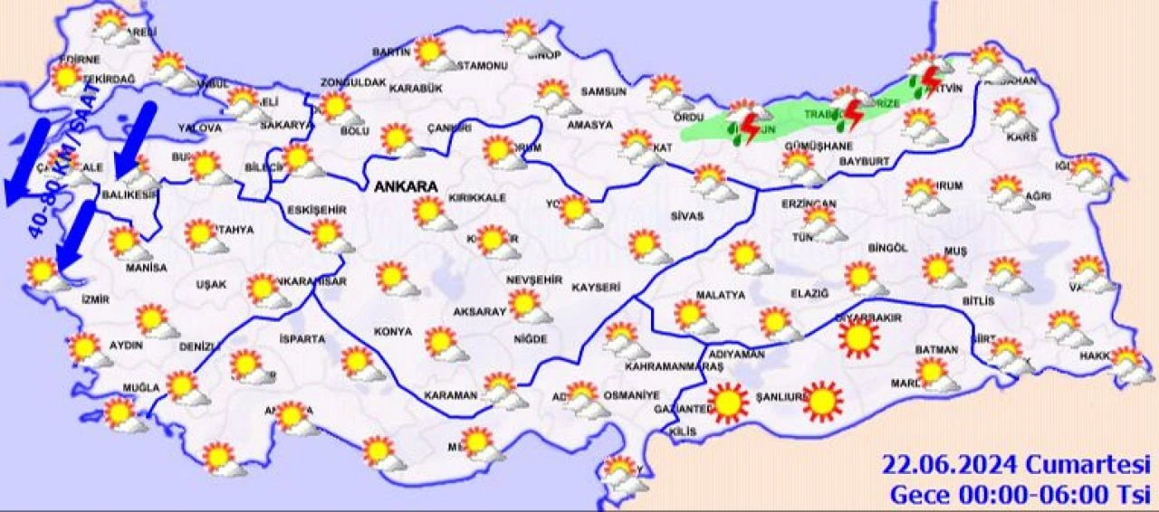 Meteoroloji, 21 Haziran hava durumu raporunu yayımladı... Sıcak hava kavuruyor, 7 ilde yağmur var