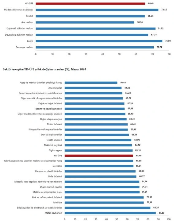 TÜİK Yurt Dışı Üretici Fiyat Endeksi yıllık yüzde 65,48 arttı, aylık yüzde 0,42 arttı - 2. Resim