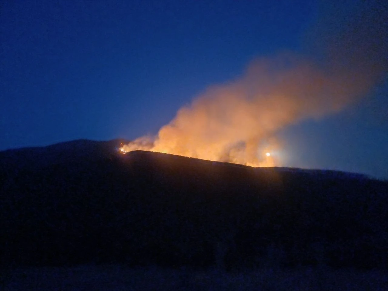 Salihli'de orman yangınında evler de zarar gördü - 2. Resim