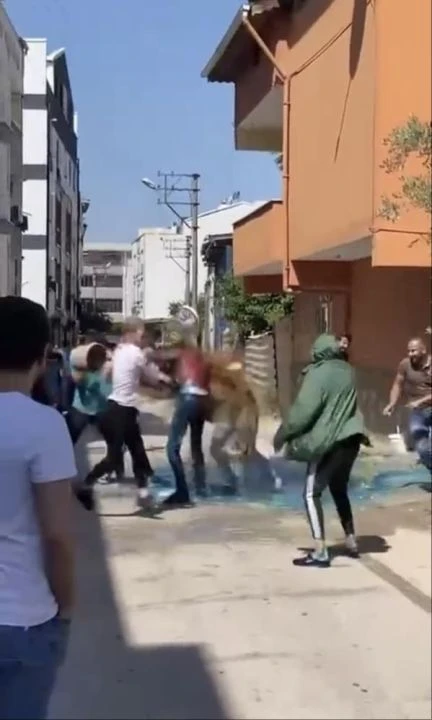 Damada boyalı işkence! Bin pişman ettiler