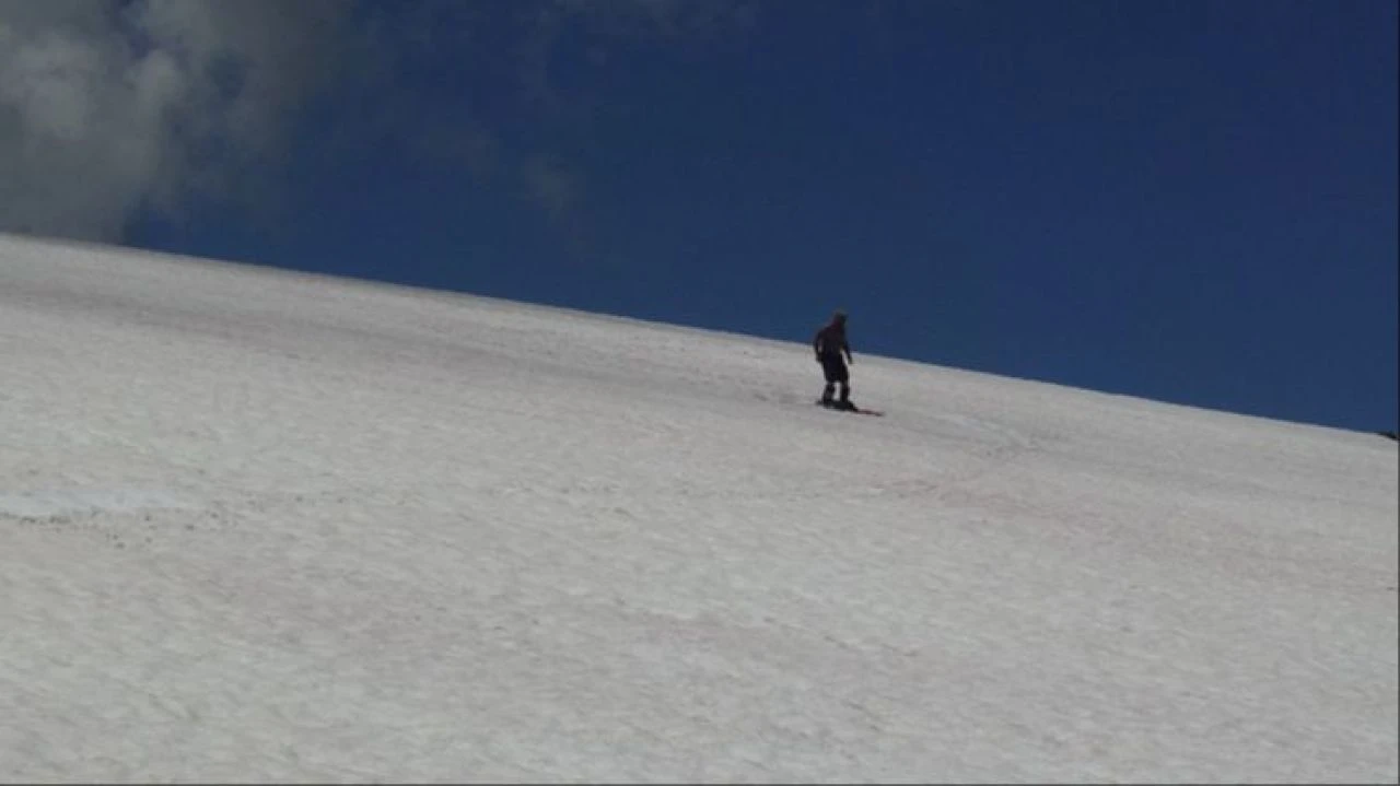 Yaz ortasında kayak keyfi!